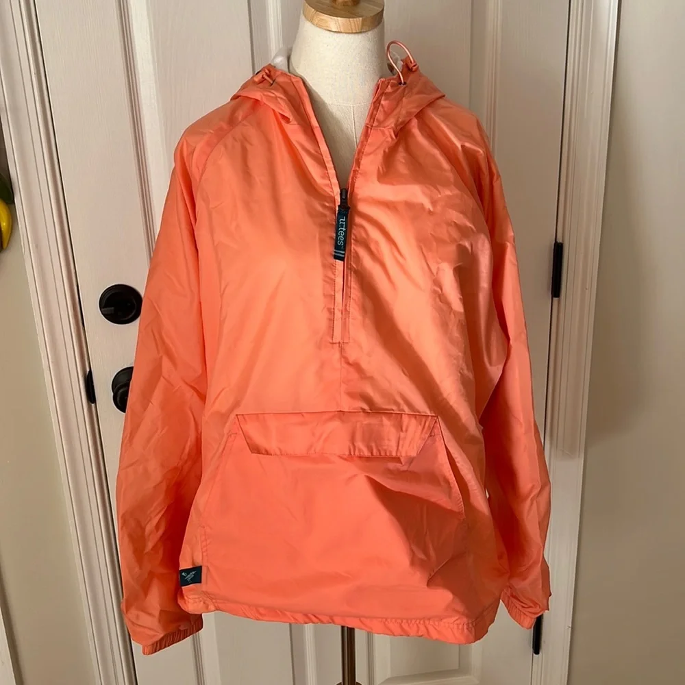 Charles River peach raincoat - Picture 4 of 12